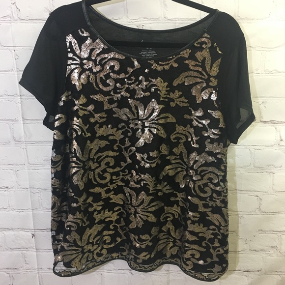lane bryant sequin top